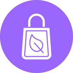 Eco Bag Icon Style