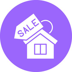 House Sale Icon Style