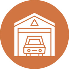 Car Garage Icon Style