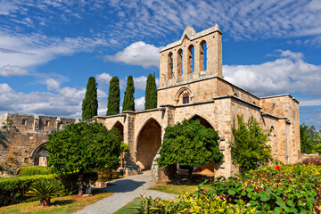 Bella Pais Monastery in Kyrenia, Northern Cyprus - obrazy, fototapety, plakaty