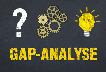 Obraz premium Gap-Analyse 