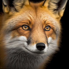 Obraz premium red fox portrait