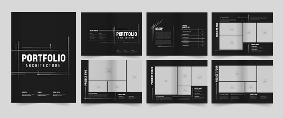 Fototapeta na wymiar Architecture Portfolio and Multipurpose Portfolio and Portfolio template design