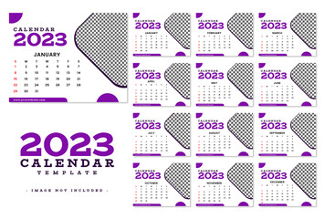 2023 new year calendar template