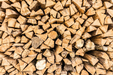 Wood logs texture for background, wallpaper