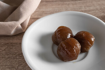 Marron glace typical French sweet