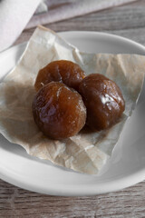 Marron glace typical French sweet