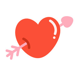 Heart and arrow icon.