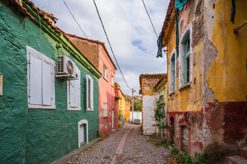 Bergama Town street view in Turkey
