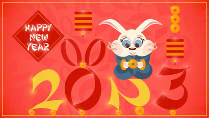 bunny 2023 happy new year