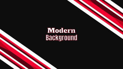 Abstract red white black overlap design modern background vector illustration.