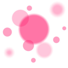 pink particles.