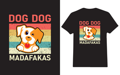 Funny dog t-shirt design
