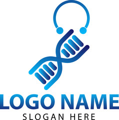 Web science logo with symbols and icons, logo science