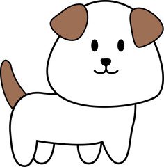 cartoon of lovely dog