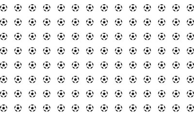 Fototapeta na wymiar Seamless Motif Pattern made from Foot Ball or Soccer Ball Composition for Background, Pattern, Decoration, Ornate, Website or Graphic Design Element. Vector Illustration