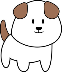 cartoon of lovely dog