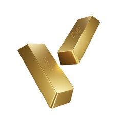 gold bars for financial advertising design