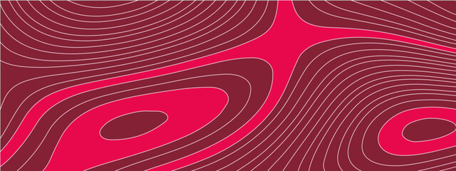 
The stylized colorful abstract topographic map with lines and circles background.  Abstract topographic contours map background. Topographic map patterns, topography line map.