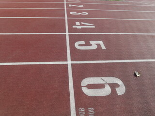 the empty running way design for competition concept