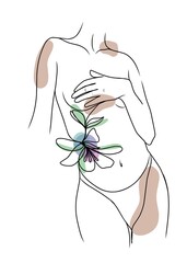 woman with flower © MARSHEL