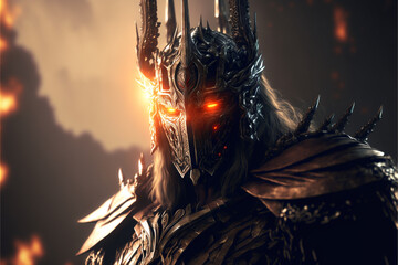 Generative AI illustration of lord Sauron