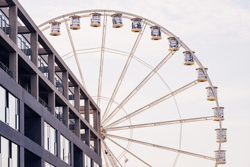 Ferris wheel in Cologne, Germany - popular tourist attraction