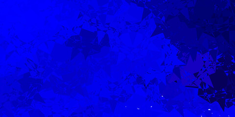 Dark BLUE vector pattern with polygonal shapes.