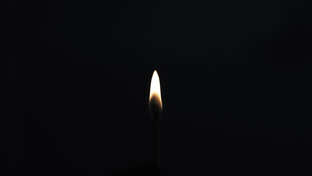 match on blach background