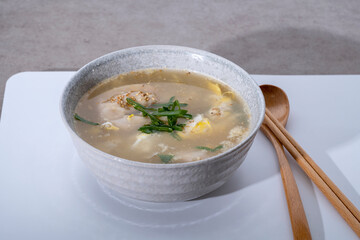 rice cake and dumpling soup