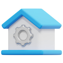 management 3d render icon illustration