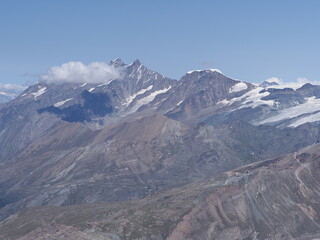 Alps seen from Klein Matterhorn in Switzerland