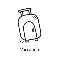 Vacation vector outline Icon Design illustration. New Year Symbol on White background EPS 10 File