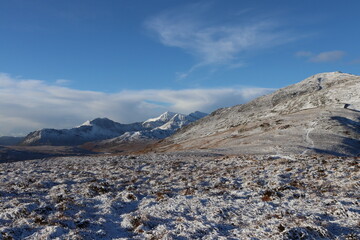 Snowdonia snowdon winter glyderau carneddau wales