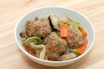 肉団子と白菜のとろみ煮