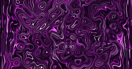 Abstract design with beautiful glowing iridescent bright waves of purple liquid water background