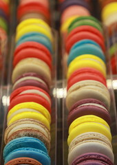 Colorful macaron cookies for sale