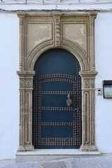 Fototapeta premium Arabic oriental styled door in Tangier, Morocco