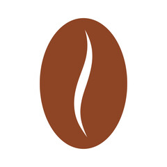 Obraz premium Coffee bean icon isolate on transparent background.