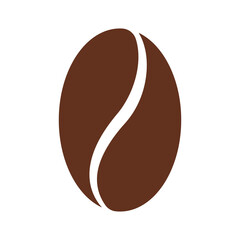 Coffee bean icon isolate on transparent background.