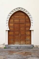 Arabic oriental styled door in Meknes, Morocco