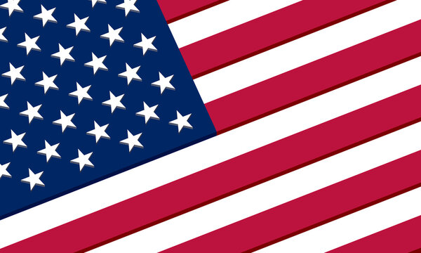 united states flag, part of the flag of the United States of America in 3D graphics, with official colours. news, us , usa, today, election.