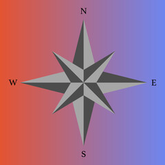 Obraz premium illustration of a compass