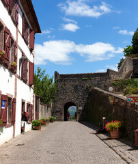 Fototapeta na wymiar The historic Porte Saint-Jacques along the Way of St. James