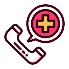 Obraz premium Icon Health care phone cell