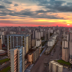 Fototapeta premium 街の風景, Generative, AI