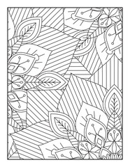 Floral Coloring Pages, Mandala Coloring Page For Adult 