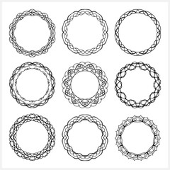Mandala isolated. Coloring page book. Sketch vector stock illustration. EPS 10