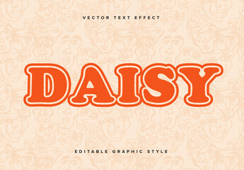 Simple Outlined Text Effect Mockup 