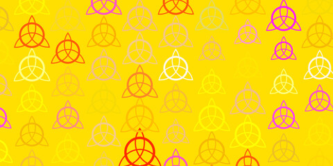 Light Multicolor vector pattern with magic elements.
